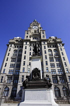 England, Merseyside, Liverpool, The Royal Liver Building, Part UNESCO designated World Heritage Maritime Mercantile City.