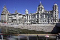 England, Merseyside, Liverpool, The Royal Liver Building, UNESCO designated World Heritage Maritime Mercantile City.