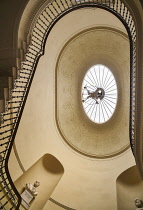 Ireland, County Dublin, Dublin City Hall, Staircase.