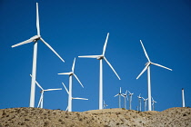 USA, California, San Gorgonio Pass Wind Farm in the San Bernadino Mountains close to Palm Springs.