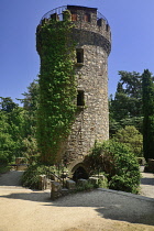 Ireland, County Wicklow, Enniskerry, Powerscourt House and Gardens, The Pepperpot Tower.