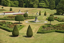 Ireland, County Wicklow, Enniskerry, Powerscourt House and Gardens, A section of the formal Italian Garden.