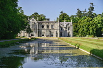 Ireland, County Wicklow, Bray, Kilruddery House and Gardens, Kilruddery House from the Long Ponds.