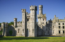 Ireland, County Carlow, Duckett's Grove, ruins of the 18th 19th and early 20th century home of the Duckett family.