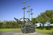 Ireland, County Mayo, Murrisk, The National Famine Memorial.