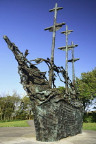 Ireland, County Mayo, Murrisk, The National Famine Memorial.