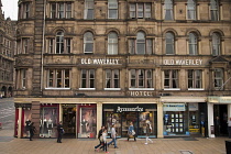 Scotland, Edinburgh, View of The Old Waverly hotel in Queensferry.