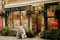 England, Bath, Exterior of the Retro Store.