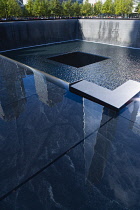 USA, New York, Manhattan, the south pool of the World Trade Center 9/11 National Memorial.