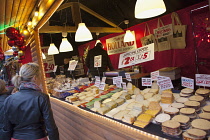 Ireland, North, Belfast, Christmas international food market in the grounds of the city hall.