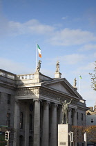 Ireland, Dublin, O'Connell Street, Statue of Jim Larkin, outside the GPO.