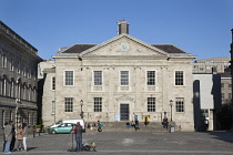 Ireland, Dublin, Trinity College buildings on College Green.