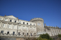 Ireland, Dublin, Exterior of Dublin Castle, former seat of British rule now Irish Government offices.