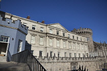 Ireland, Dublin, Exterior of Dublin Castle, former seat of British rule now Irish Government offices.