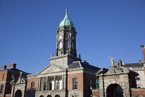 Ireland, Dublin, Exterior of Dublin Castle, former seat of British rule now Irish Government offices.