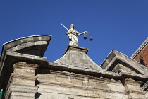 Ireland, Dublin, Exterior of Dublin Castle, former seat of British rule now Irish Government offices.