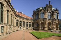 Germany, Saxony, Dresden, Zwinger Palace, Glockenspiel Pavilion.