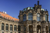 Germany, Saxony, Dresden, Zwinger Palace, Glockenspiel Pavilion.