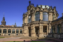 Germany, Saxony, Dresden, Zwinger Palace, Glockenspiel Pavilion.