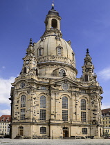 Germany, Saxony, Dresden, Frauenkirche or the Church of Our Lady in Neumarkt Square.