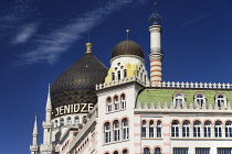 Germany, Saxony, Dresden, The Yenidze Building, former tobacco factory built in the style of an Arabic Mosque, now used as offices and restaurants.
