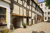 Germany, Saxony Anhalt, Lutherstadt Wittenberg, Wittenberg Courtyard, Location of Lucas Cranach the Elder's businesses.