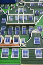 Netherlands, Noord Holland, Zaandam, A section of The Inntel Hotel whose construction design is based on the  traditional house facades of the Zaan Region.