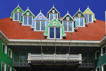 Netherlands, Noord Holland, Zaandam, Zaandam Town Hall, Roof detail.