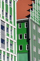 Netherlands, Noord Holland, Zaandam, Zaandam Town Hall, A section of one wing of the building.