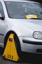 Law & Order, Traffic Control, Parking, car wheel clamped.