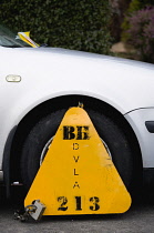 Law & Order, Trafiic Control, Parking, car wheel clamped.