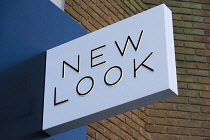 Business, Shops, Shopping, New Look high street fashion clothing shop sign. **Editorial Use Only**