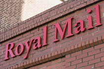 Business, Communications, Post, Royal Mail sign on a Post Office building.