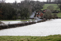 Climate, Weather, Flooding, Flooded fields near Penshurst, Kent, England.