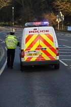 Transport, Road, Police Road Closed