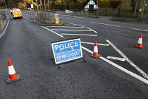 Transport, Road, Police Road Closed