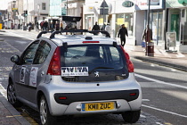 Transport, Road, Traffic, Mobile speed camera monitoring cars passing through bus only restricted zone.