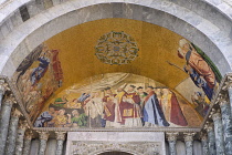 Italy, Venice, St Mark's Basilica, The arrival of St. Mark's body in Venice, above St. Clement's Gate.