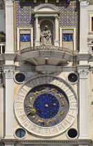 Italy, Venice, St Mark's Square, The Torre dell'Orologio or Clocktower.