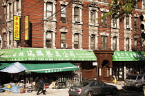 USA, New York, Manhattan, Chinatown, Typical buildings.