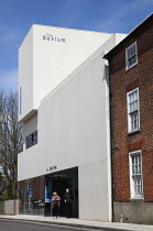 England, West Sussex, Chichester, The Novium museum, containg Roman bathhouse remains.