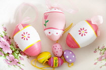 Festivals, Religious, Easter, Painted eggs in bowl.
