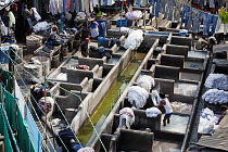 India, Maharashtra, Mumbai, Outdoor laundry, dhobi ghat, Mahalaxmi.