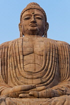 India, Bihar, Bodhgaya, 25-metre high, Japanese-style, seated Buddha statue at Bodhgaya, consecrated by the present Dalai Lama in 1989.