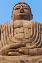 India, Bihar, Bodhgaya, 25-metre high, Japanese-style, seated Buddha statue at Bodhgaya, consecrated by the present Dalai Lama in 1989.