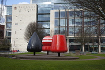 Ireland, North, Belfast, Cathedral Quarter, Exterior of the University of Ulster Art College.