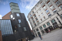 Ireland, North, Belfast, Cathedral Quarter. The MAC in St Annes Square designed by Hackett & Hall architects.