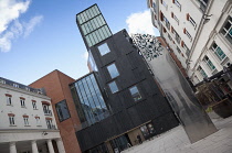 Ireland, North, Belfast, Cathedral Quarter. The MAC in St Annes Square designed by Hackett & Hall architects.
