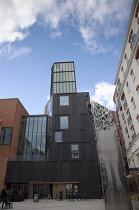 Ireland, North, Belfast, Cathedral Quarter. The MAC in St Annes Square designed by Hackett & Hall architects.