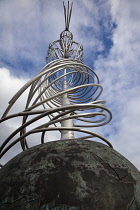 Ireland, North, Belfast, Beacon of Hope sculpture on Oxford Street, known locally as Nuala with the Hula.